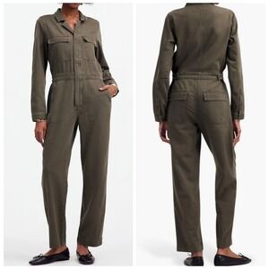 Madewell Womens Utility Jumpsuit Size M Army Green Boilersuit Streetwear Hipster